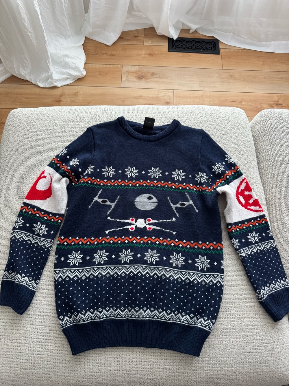 Navy Star Wars Graphic Crewneck Sweater